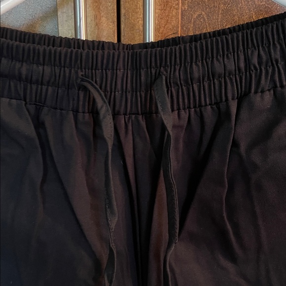 Black Casual 💯 Cotton Drawstring Pants - Picture 2 of 6